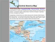 Tablet Screenshot of central-america-map.com